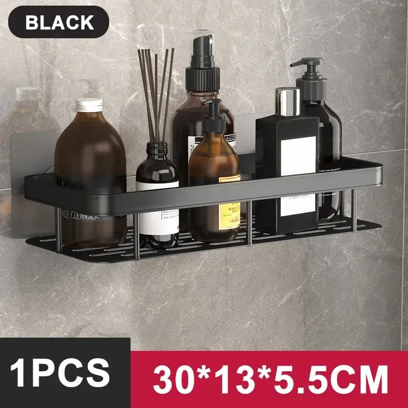 Aluminum Bathroom Shelf - No Drill Shower Organiser Rack