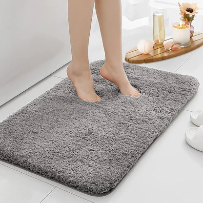 Anti-Slip Bathroom Mat - Thick, Absorbent, Machine Washable