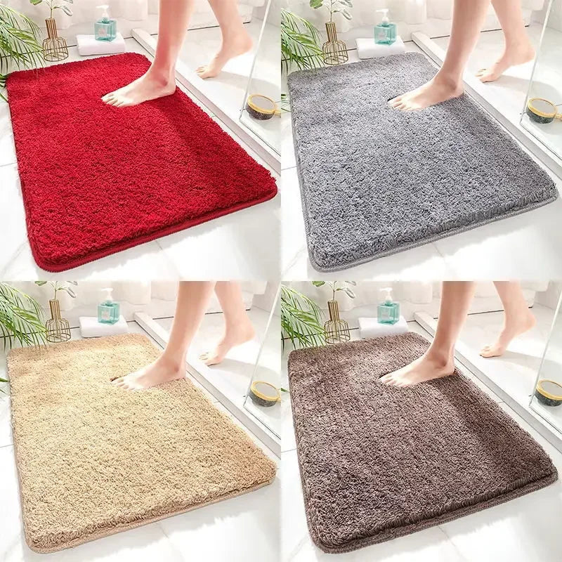 Anti-Slip Bathroom Mat - Thick, Absorbent, Machine Washable